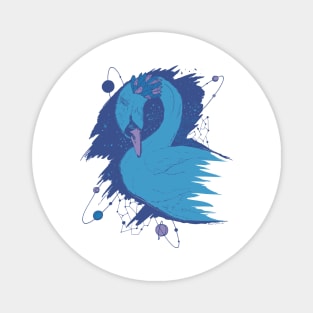 Mountain Blue Swan Among The Stars Magnet